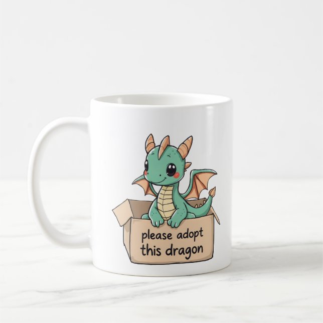 Mug Veuillez adopter ce cerf-volant (Gauche)