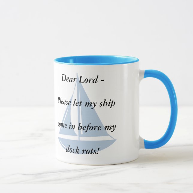 Mug Veuillez laisser mon bateau entrer ! (Droite)