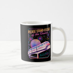 Mug Veuillez vous tenir à l'écart des portes monorail