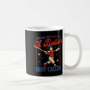 Mug Veut être un enfant de baseball vintage appelant u