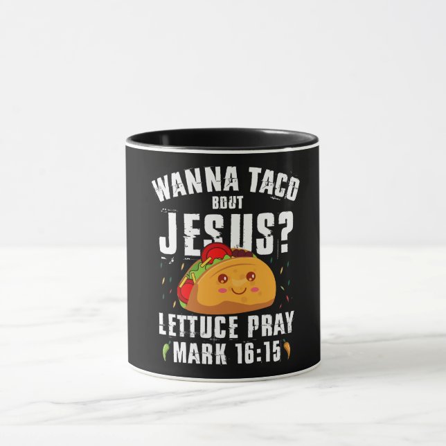 Mug Veux Taco Sur Jésus Cinco de Mayo Chrétien  (Centre)