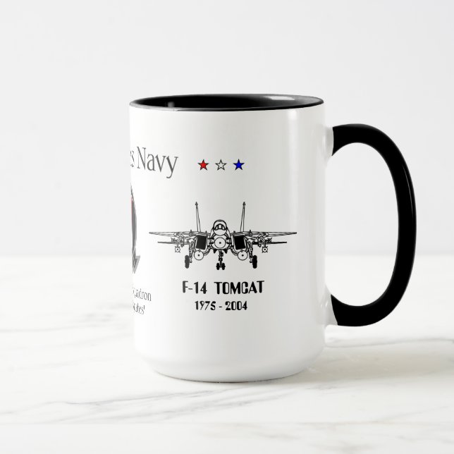 Mug VF-211 'Checkmates' - F-14 Tomcat Sq. (Droite)