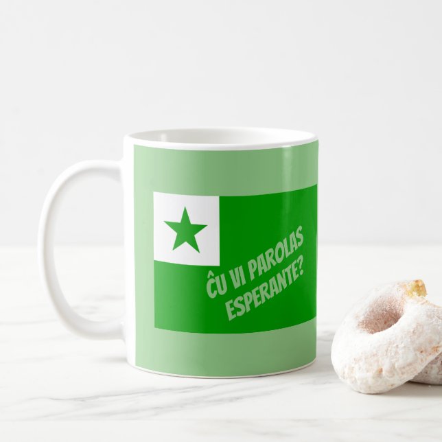 Mug ← vi parolas Esperante ? (Avec donut)