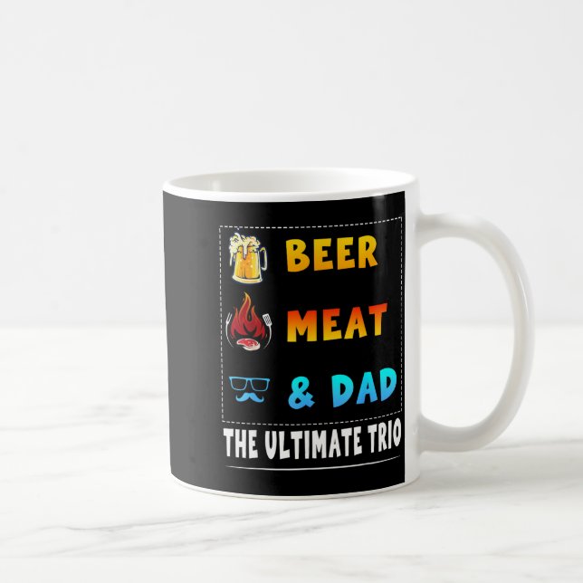 Mug Viande de bière Papa BBQ Hommes (Droite)