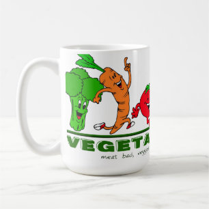 Mug viande mauvais, légume bon Végétarien
