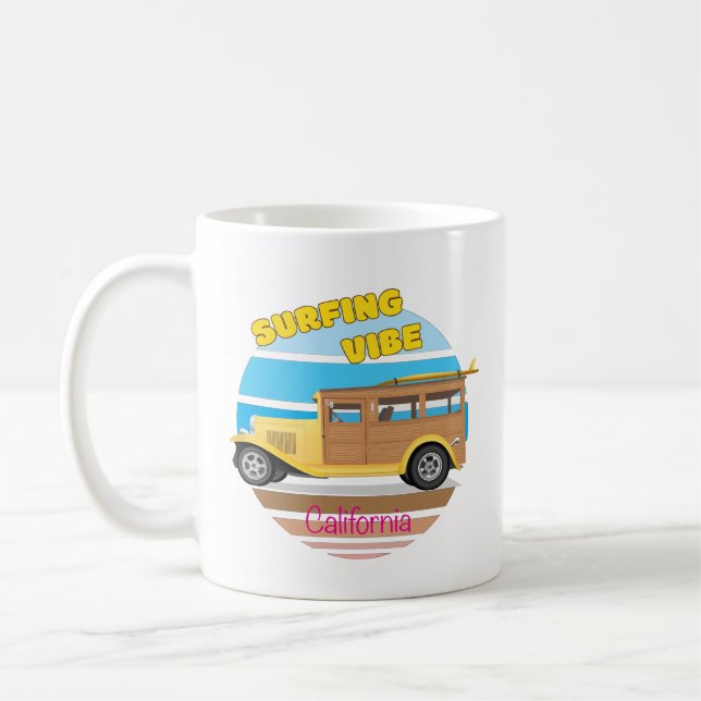 Mug Vibe de surf de Californie (Gauche)