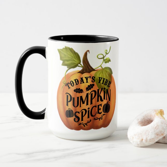Mug Vibe d'épices citrouilles (Avec donut)