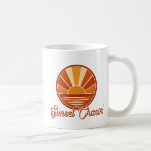 Mug Vibe Rétro à la Poursuite du Coucher de Soleil