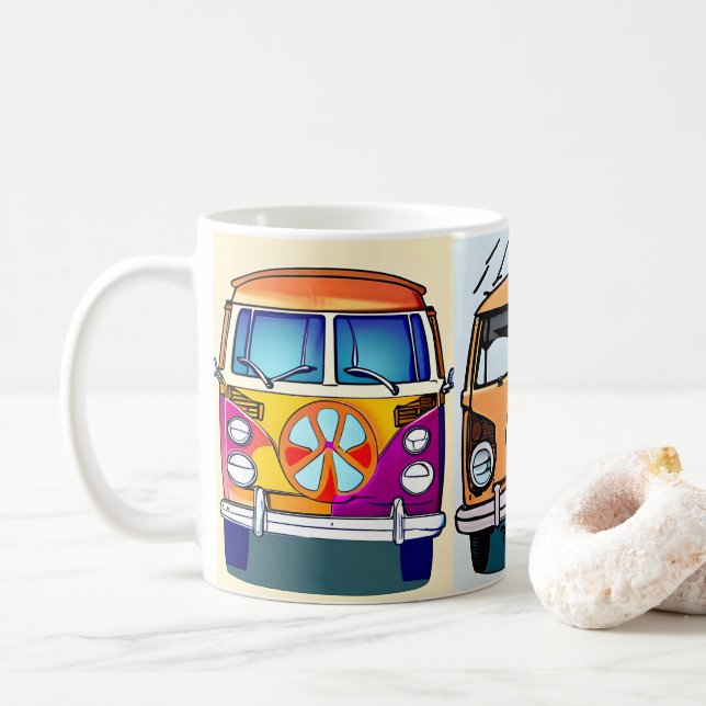 Mug Vibe Vintage Vans rétro (Avec donut)