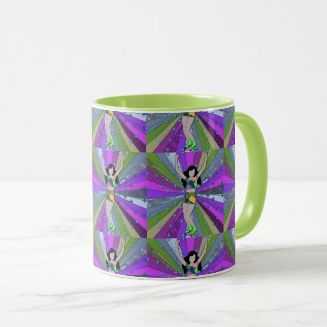 Mug Vibes à rouleaux des années 80 : Rétro (Devant droit)