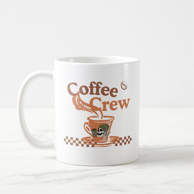 Mug Vibes café du matin - Design élégant de la coupe c (Gauche)