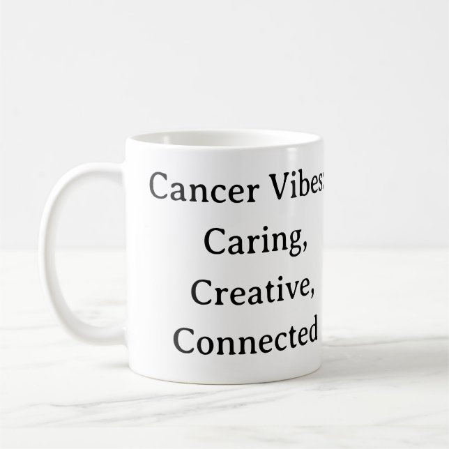 Mug Vibes cancéreuses Caressant Creative Connecté Zodi (Gauche)