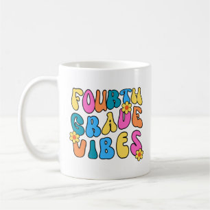 Mug Vibes colorées de quatrième année - Retour à l'éco