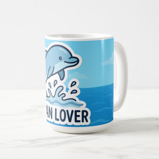 Mug Vibes dauphins (Devant droit)