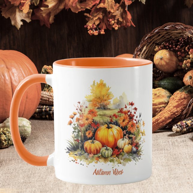 Mug Vibes d'automne Citrouille (Créateur téléchargé)