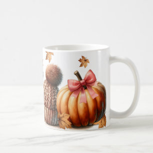 Mug Vibes d'automne cosy - Bottes, Citrouille, Casquet