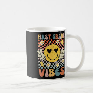 Mug Vibes de 1ère année Retro Enseignant 1er jour de S