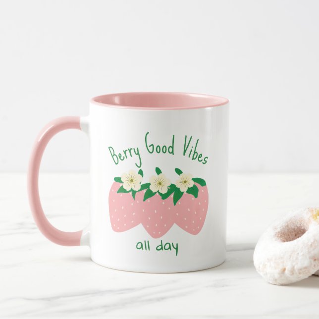 Mug Vibes de Baie Excellentes Toute la Journée (Avec donut)
