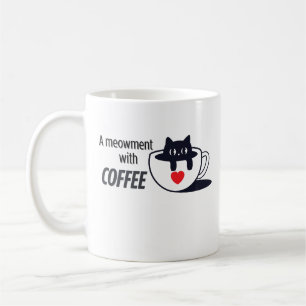 Mug Vibes de café Caty - Art de chat Sleepy