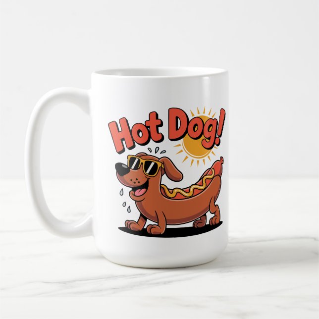 Mug Vibes de chien chaud à la saucisse (Gauche)