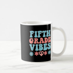 Mug Vibes de cinquième année - Professeur élève Rétro 