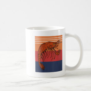 Mug Vibes de crevettes rétro pour femmes amusant Marin