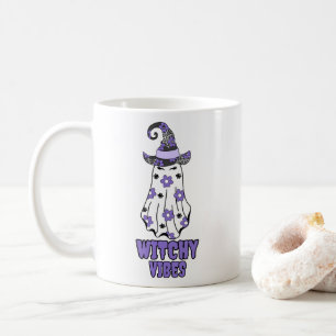 Mug "Vibes de cuisine" Halloween sorcière fantôme viol