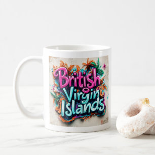 Mug Vibes de graffitis des îles V. Britanniques : Isla