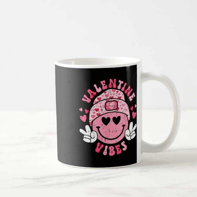 Mug Vibes de la Saint-Valentin Groovy Sourire Visage F (Droite)