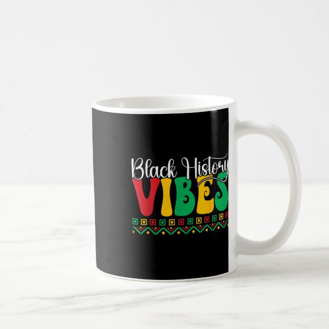 Mug Vibes de l'histoire noire Junet de la liberté afro (Droite)