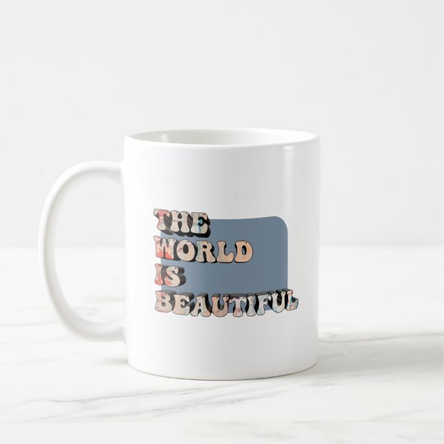Mug vibes de motivation mots pour attitude positive (Gauche)
