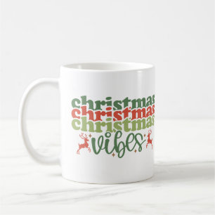 Mug Vibes de Noël Retro Vacances de Noël Super
