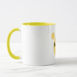 Mug Vibes de pawsitive, T-shirt à patte de chien jaune