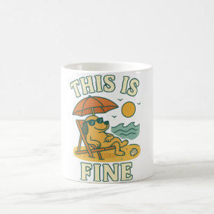Mug Vibes de plage de Chien Chill