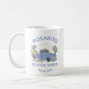 Mug Vibes de plage de Rosarito Mexico vintages