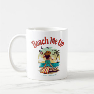 Mug Vibes de plage : Été Selfie Aventure