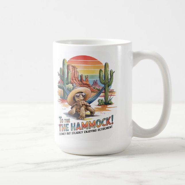 Mug Vibes de retraite lente et paisible Coucher de sol (Droite)