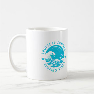 Mug Vibes de surf d'été tropicales