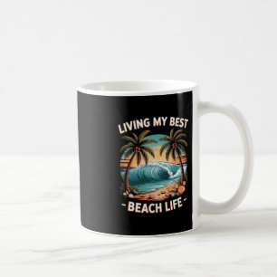 Mug Vibes de vacances tropicales de plage estivale et