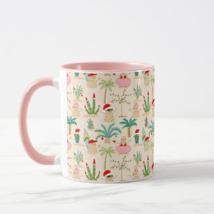 Mug Vibes de vacances tropicales Motif de Noël