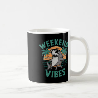 Mug Vibes De Week-End Shark Sungles Se Détendre Sur La