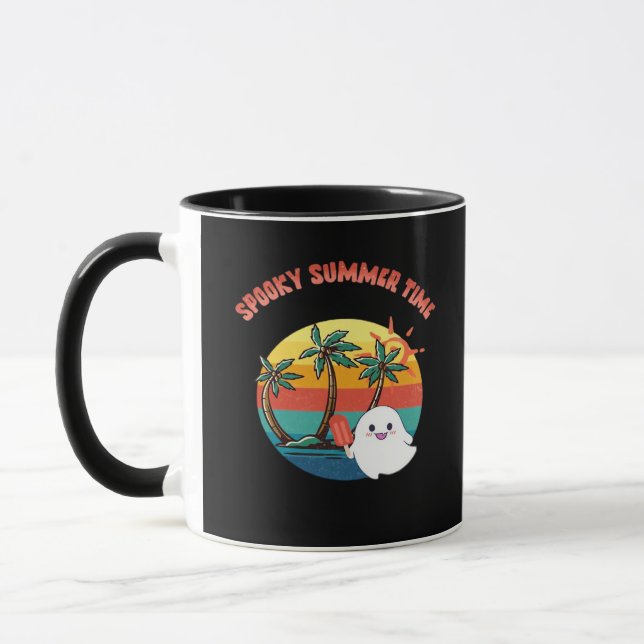 Mug Vibes d'été - Éffrayant temps d'été classique (Gauche)