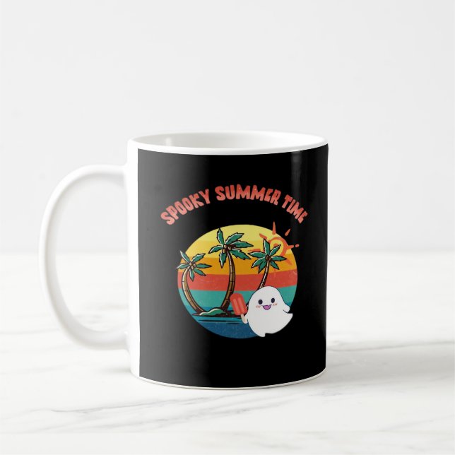 Mug Vibes d'été - Éffrayant temps d'été classique (Gauche)