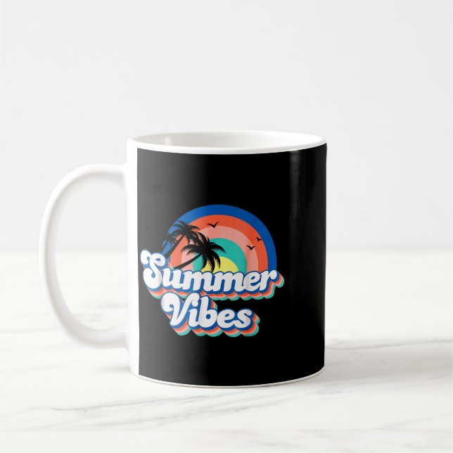 Mug Vibes d'été Groovy Vacances d'été (Gauche)