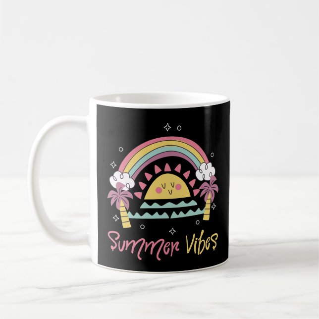 Mug Vibes d'été : Jolie tenue de design d'été (Gauche)