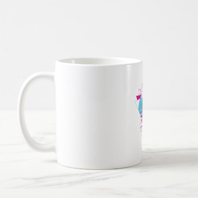 Mug Vibes d'été Palmiers rétro (Gauche)