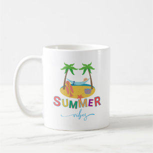 Mug Vibes d'été Plage Palm Trees