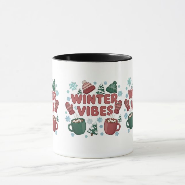 Mug Vibes d'hiver" 2D puff (Centre)
