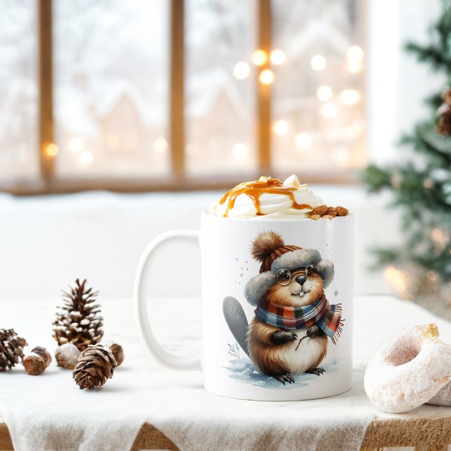 Mug Vibes d'hiver Beaver - (Créateur téléchargé)