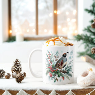 Mug Vibes d'hiver Californie Quail -